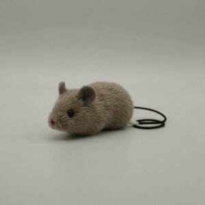 Ratón mecánico de peluche para gatos, toma de estudio